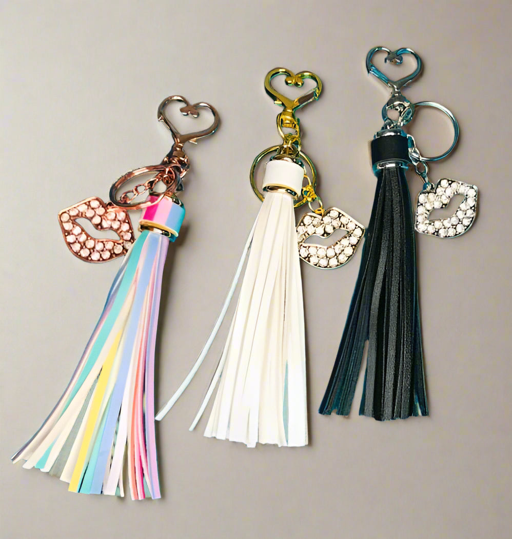 Hot Lips Heart Shaped Keychain Craft House 23