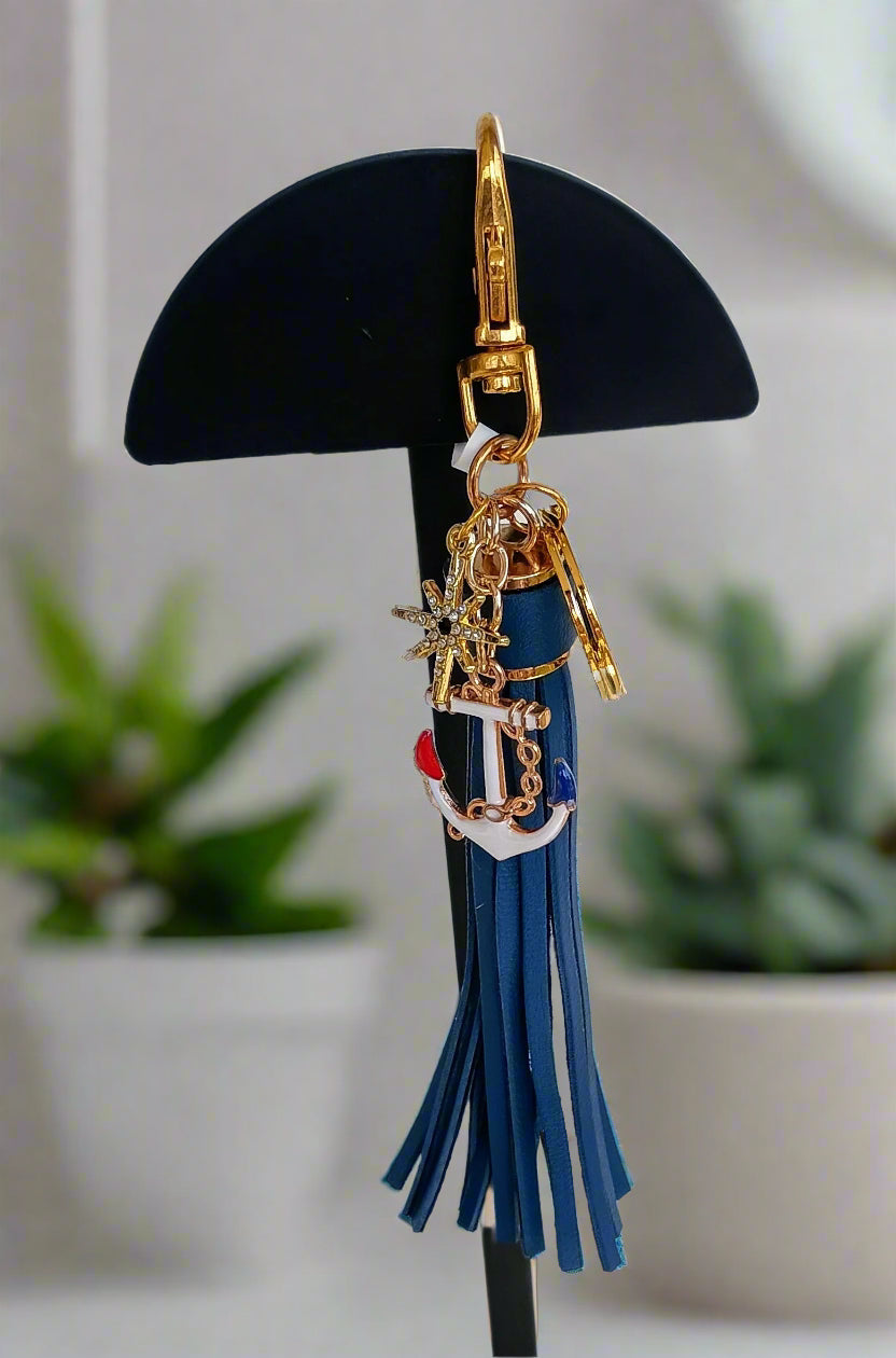 Nautical Anchor/North Star Keychain