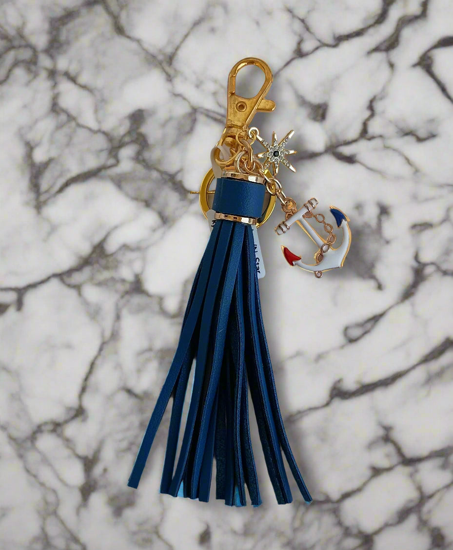 Nautical Anchor/North Star Keychain