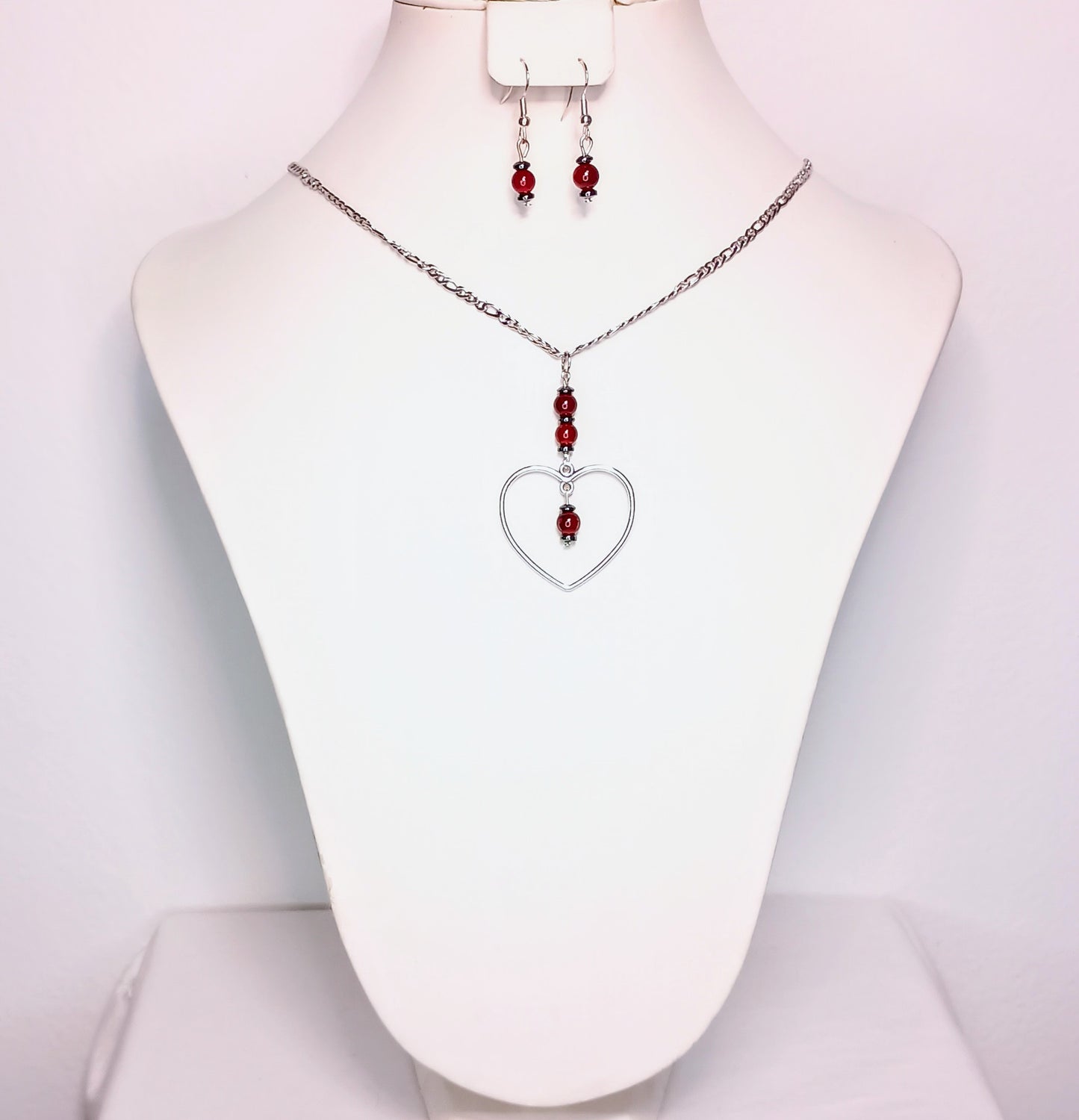 Enchanted Heart Necklace/Earring Set