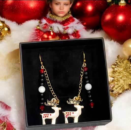 Christmas Reindeer Earring
