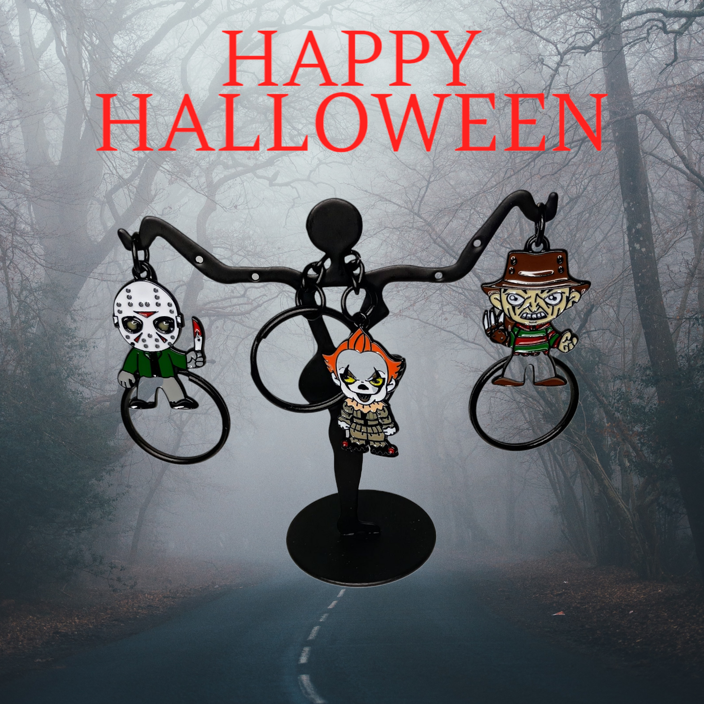 Halloween Fright Night Keychains