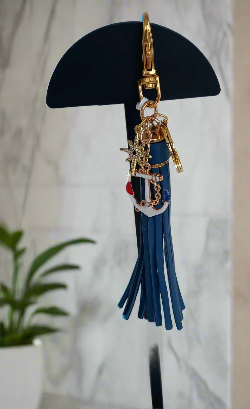 Nautical Anchor/North Star Keychain