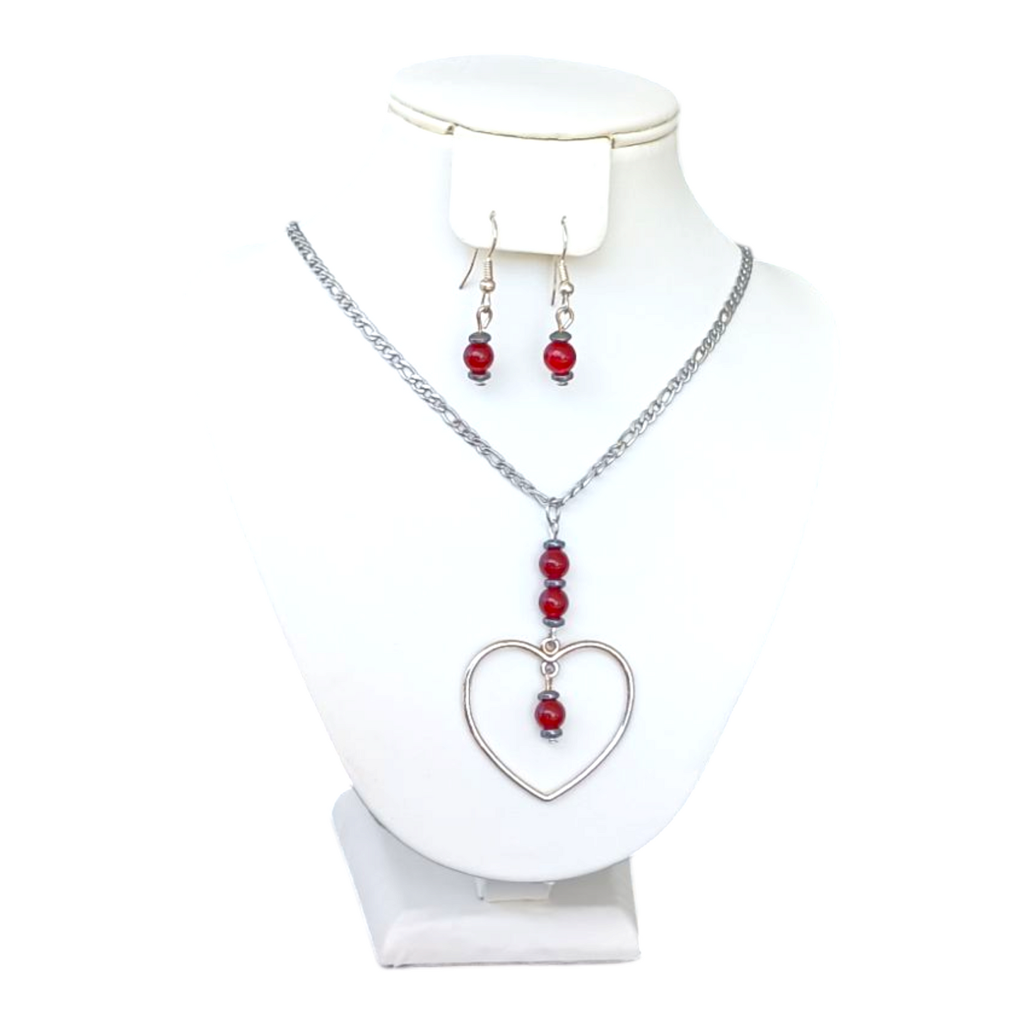 Enchanted Heart Necklace/Earring Set