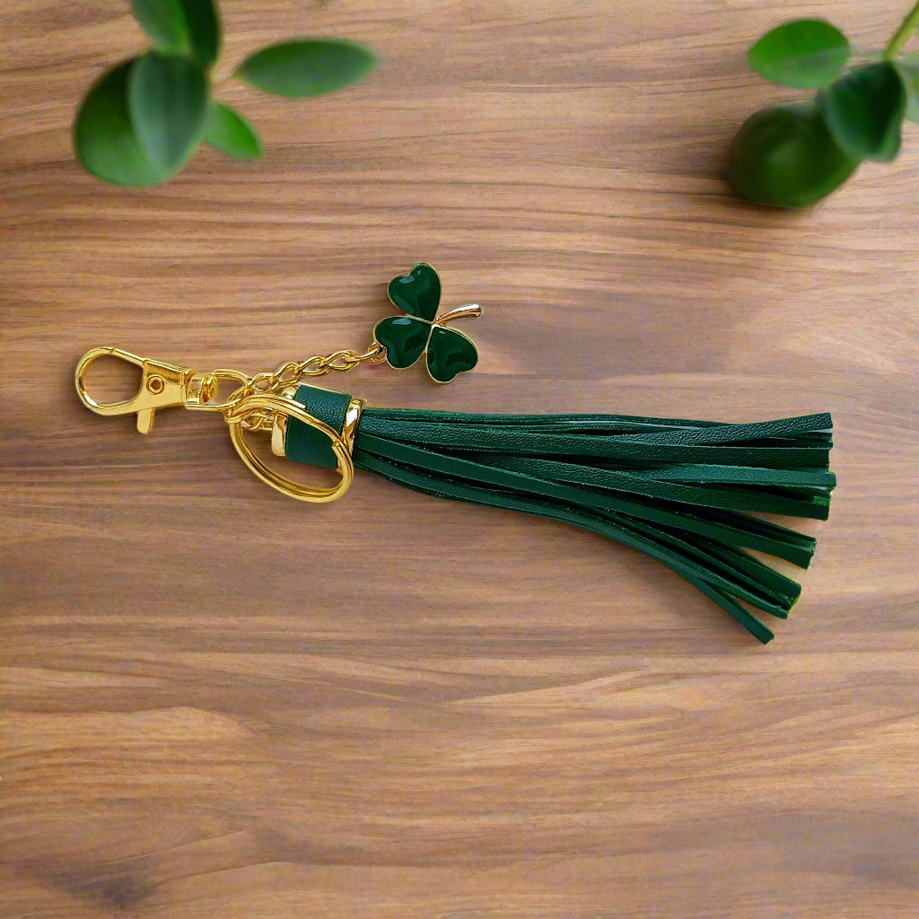 Irish 4 Leaf Clover Keychain
