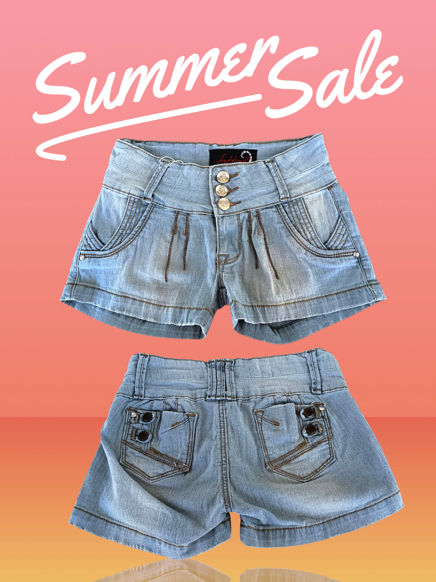 Mid-rise Denim Ladies Shorties
