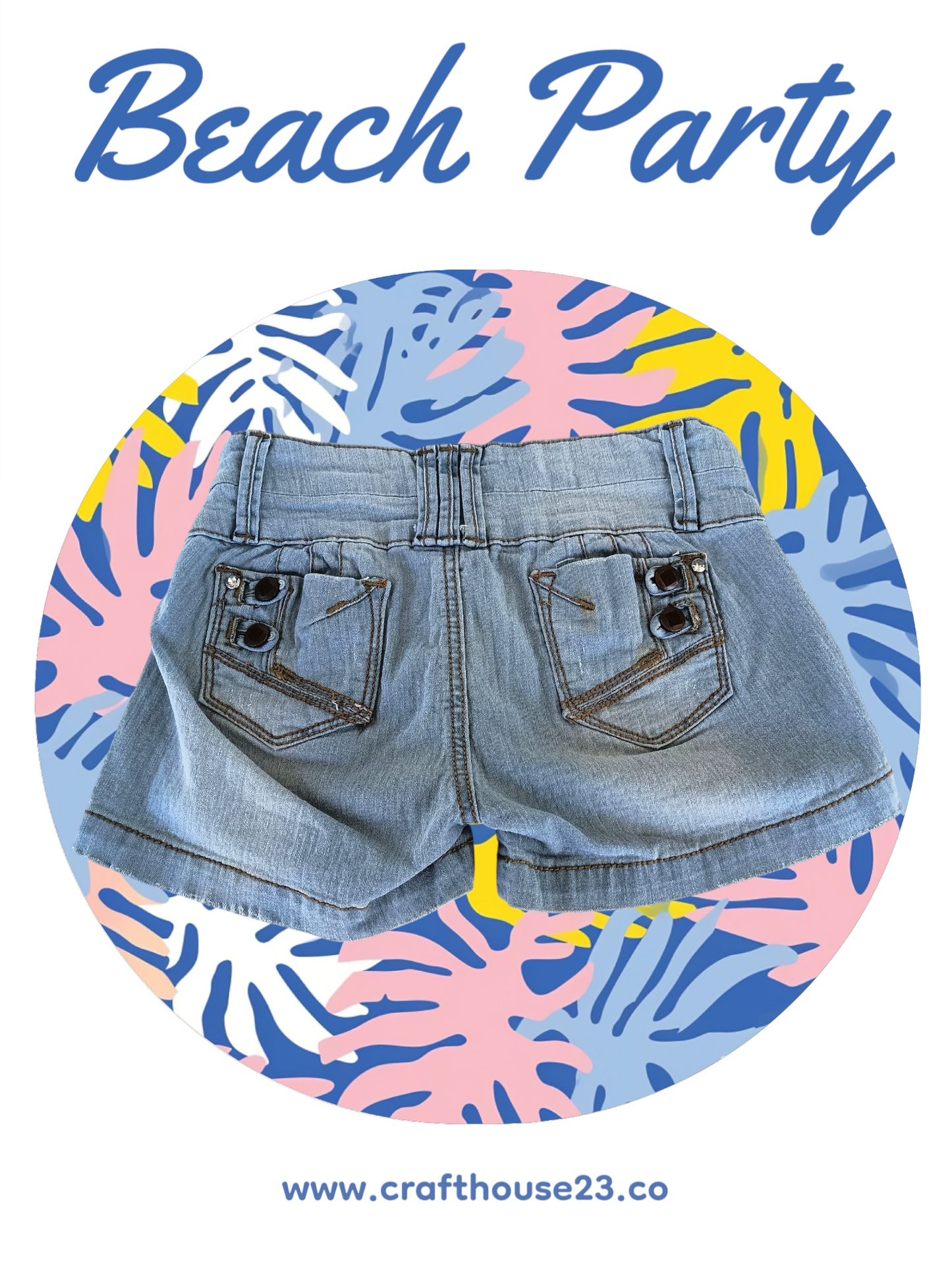 Mid-rise Denim Ladies Shorties