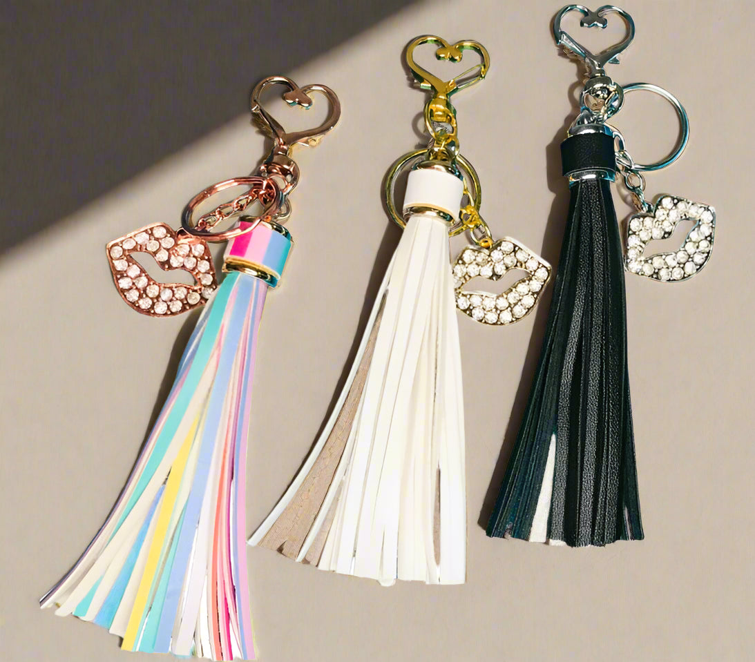 Hot Lips Heart Shaped Keychain Craft House 23