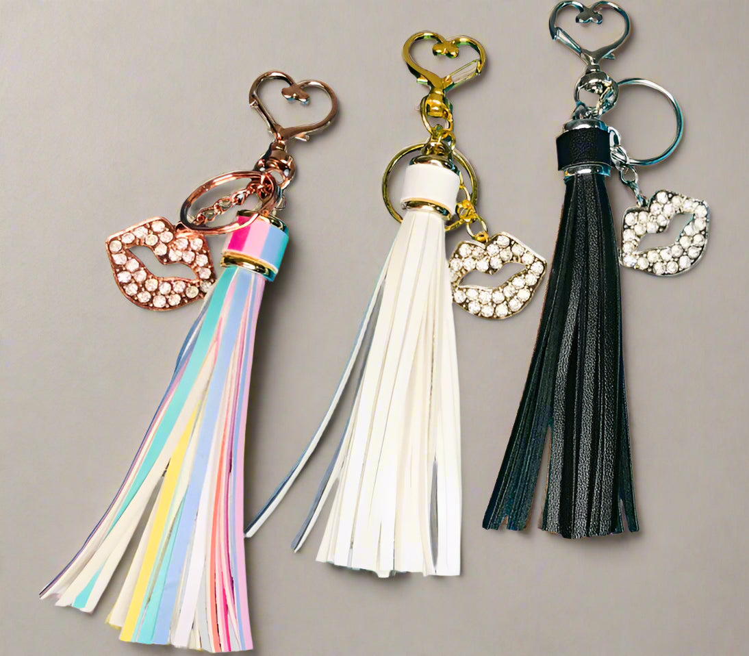 Hot Lips Heart Shaped Keychain Craft House 23