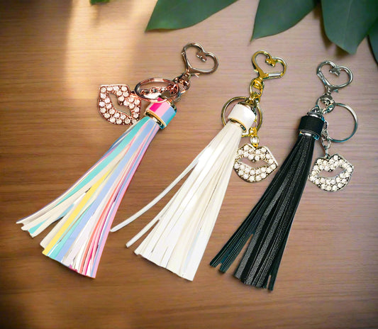 Hot Lips Heart Shaped Keychain Craft House 23